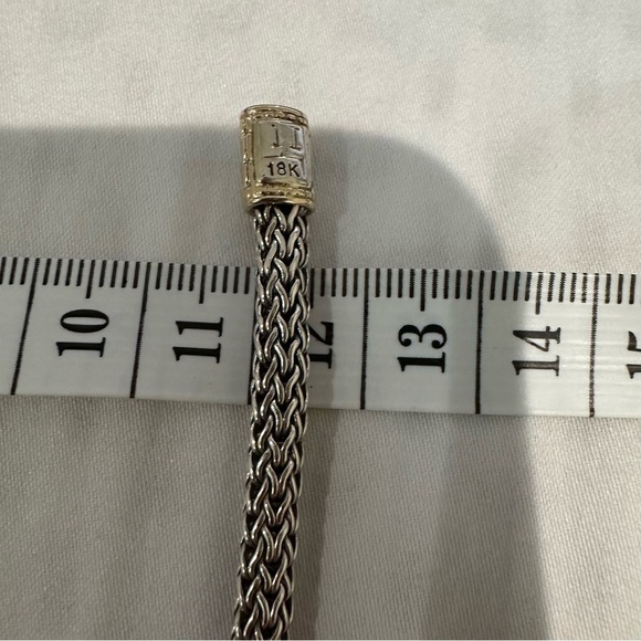 John Hardy 18k Gold And Sterling Silver Topaz Necklace - Picture 3 of 5